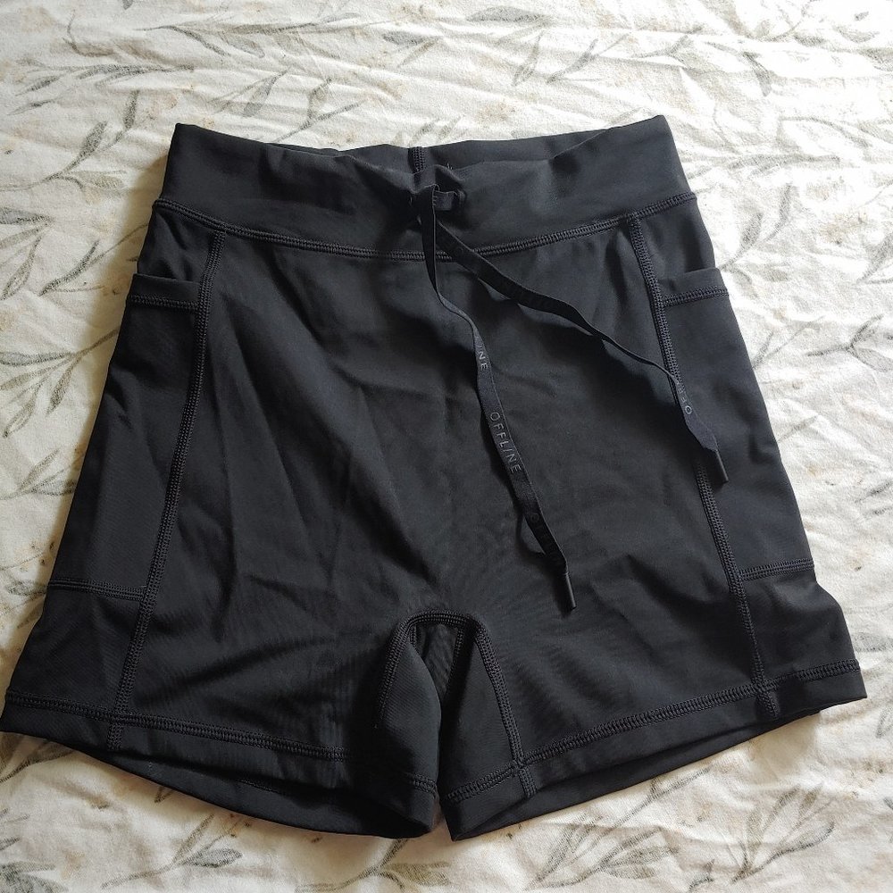 Aerie goals pocket drawcord 4" shortie
